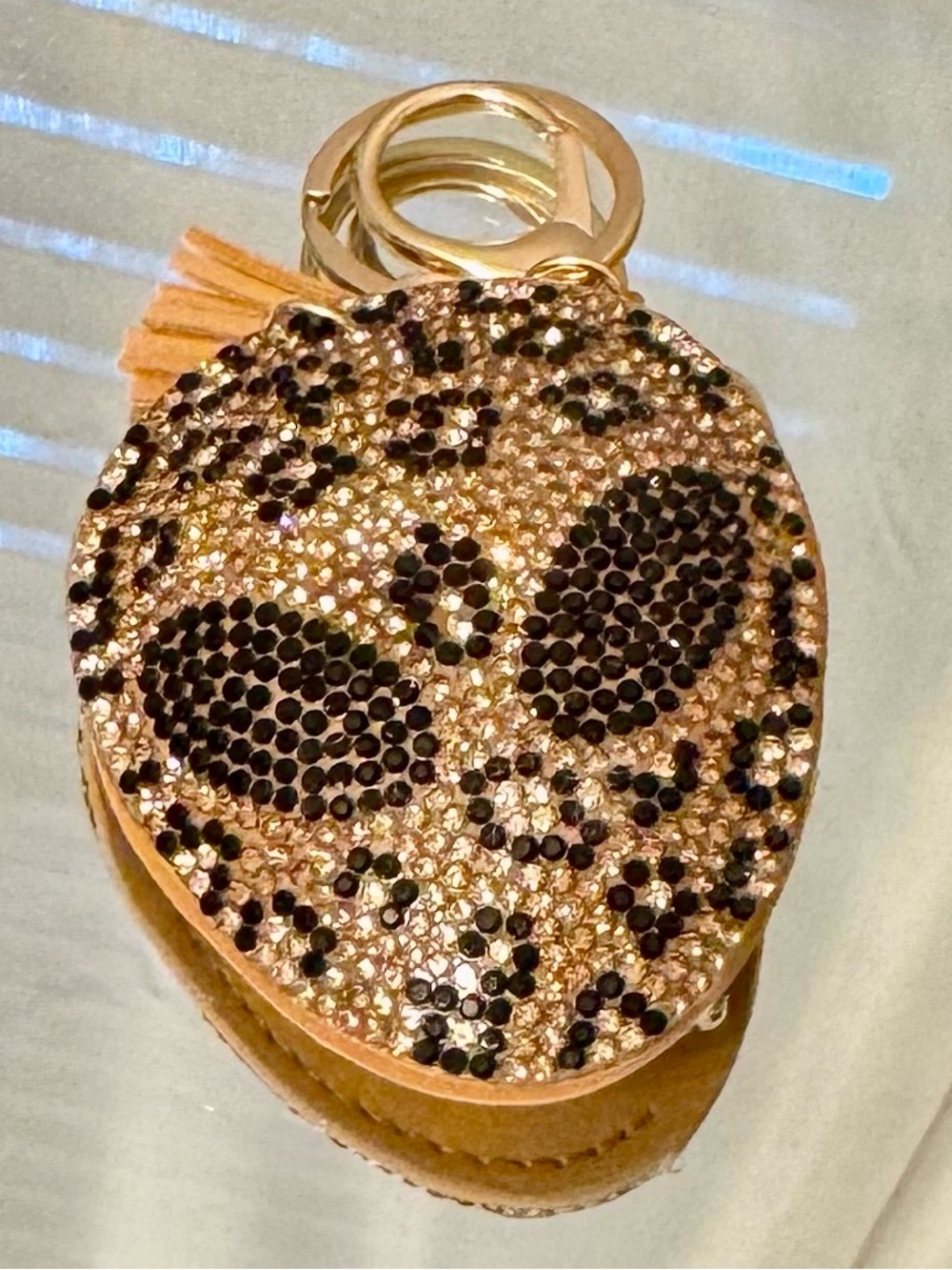 New Brown Gold Crystal Alien Keychain/Bag Charm